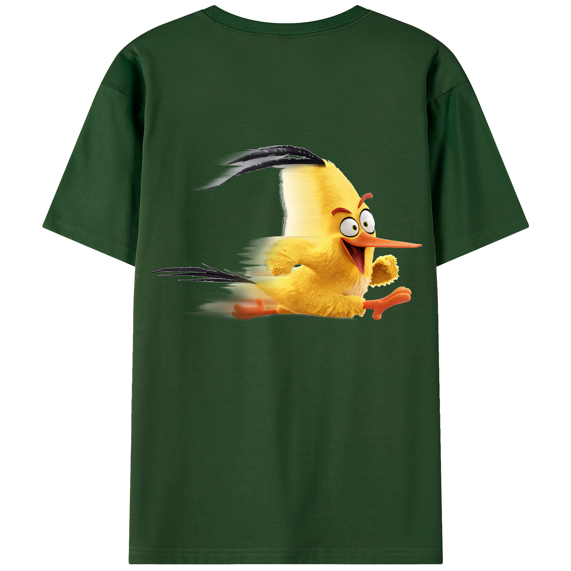 （画像用） Angry Birds アングリーバード 綿100％半袖Tシャツ（背面プリント）